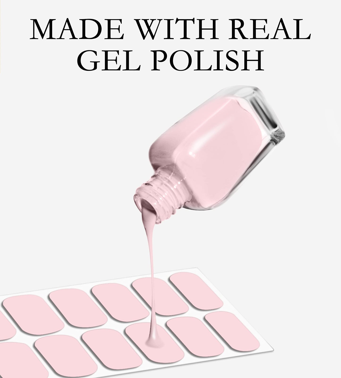 gel nail strip stickers made with real gel polish