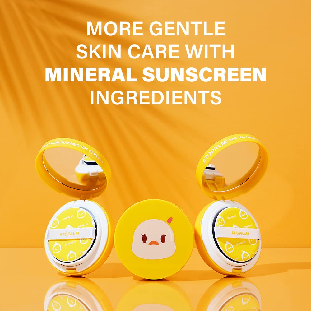 Korea Skincare Sunscreen for Kids Teens Sensitive skin Zinc Mineral Sun protection compact 15g SPF43 PA+++