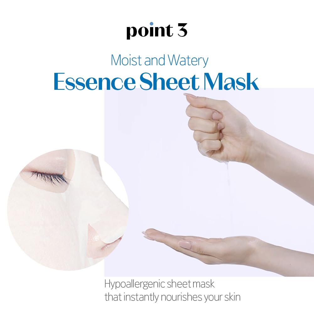 Korea Skincare Face Mask Sheet 10pcs Pack Panthensoside for Deep Moisture and PH balance of skin 