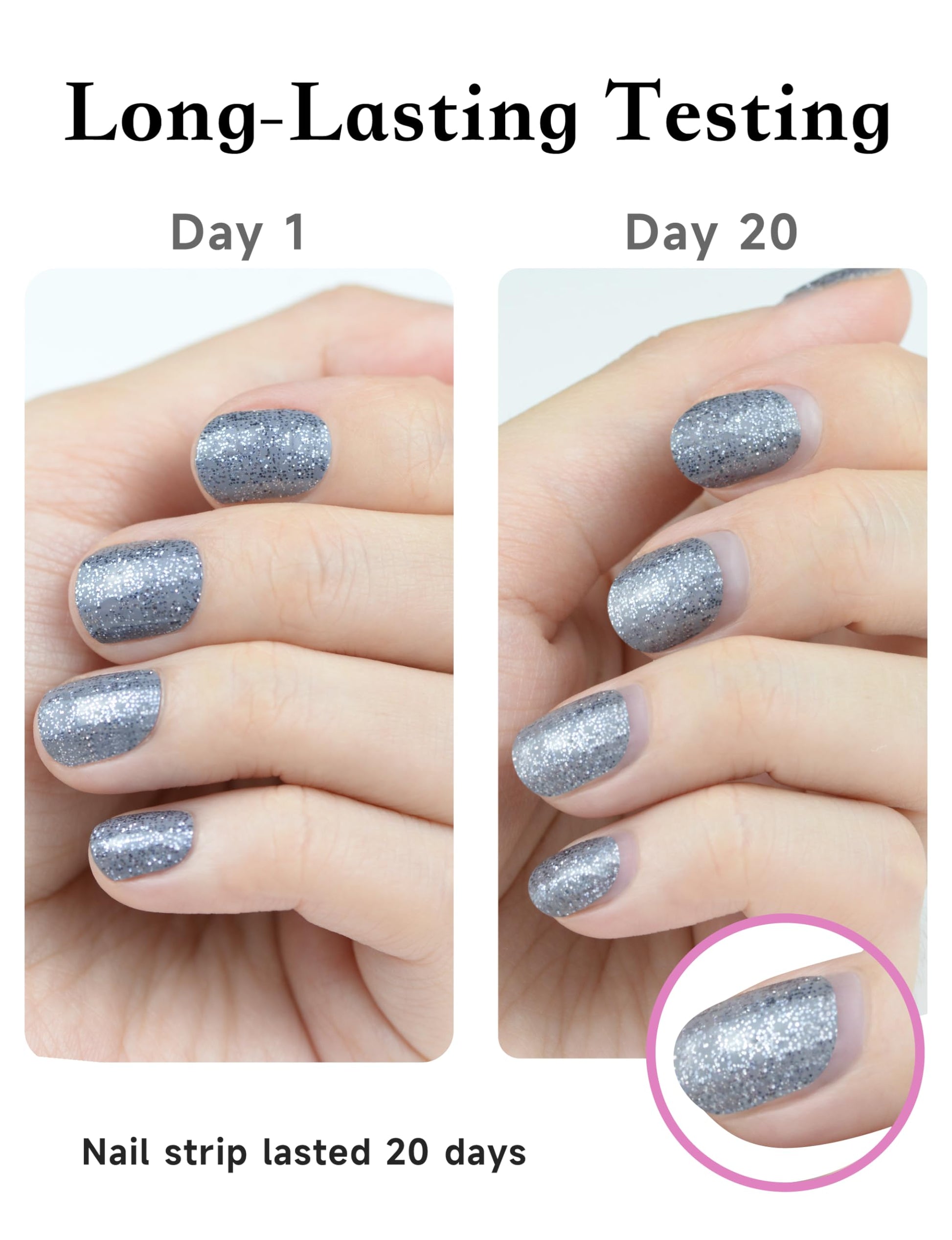 gel nail strip sticker long lasting 
