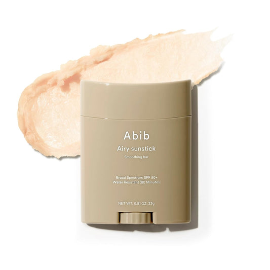 Korea Skincare Airy Sunscreen Stick Broad Spectrum SPF50+ Semi matte for Oily skin No White cast Water resistant
