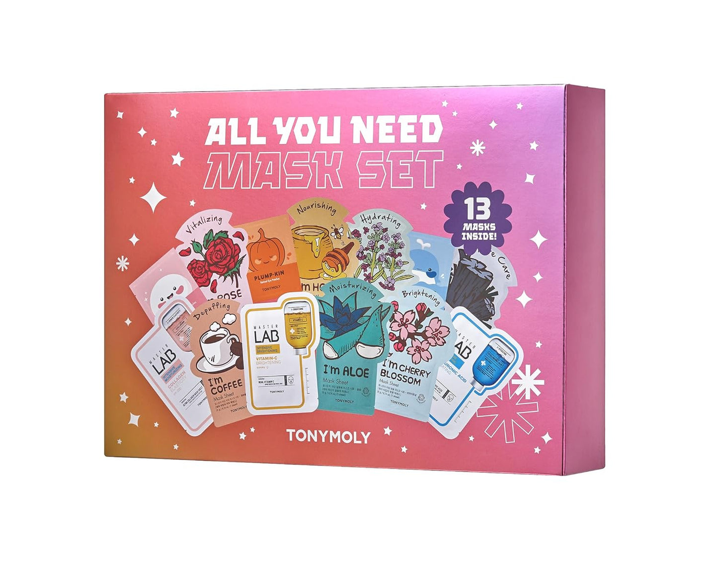 Korea Skincare Face Mask Gift Set for Hydrate Refresh Variety 13 pack for teens 20s
