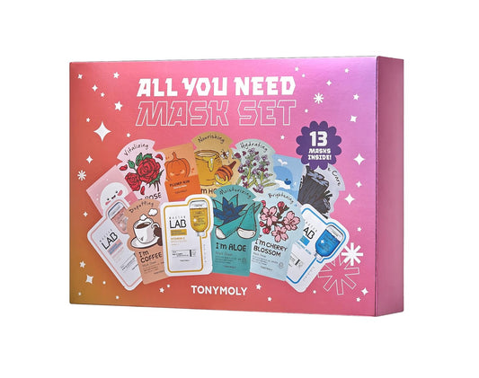Korea Skincare Face Mask Gift Set for Hydrate Refresh Variety 13 pack for teens 20s