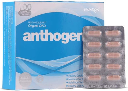 Supplement for Anti aging Powerful Antioxidant Phytologic Anthogenol Original Vegetarian Capsules (Shipping from Australia)