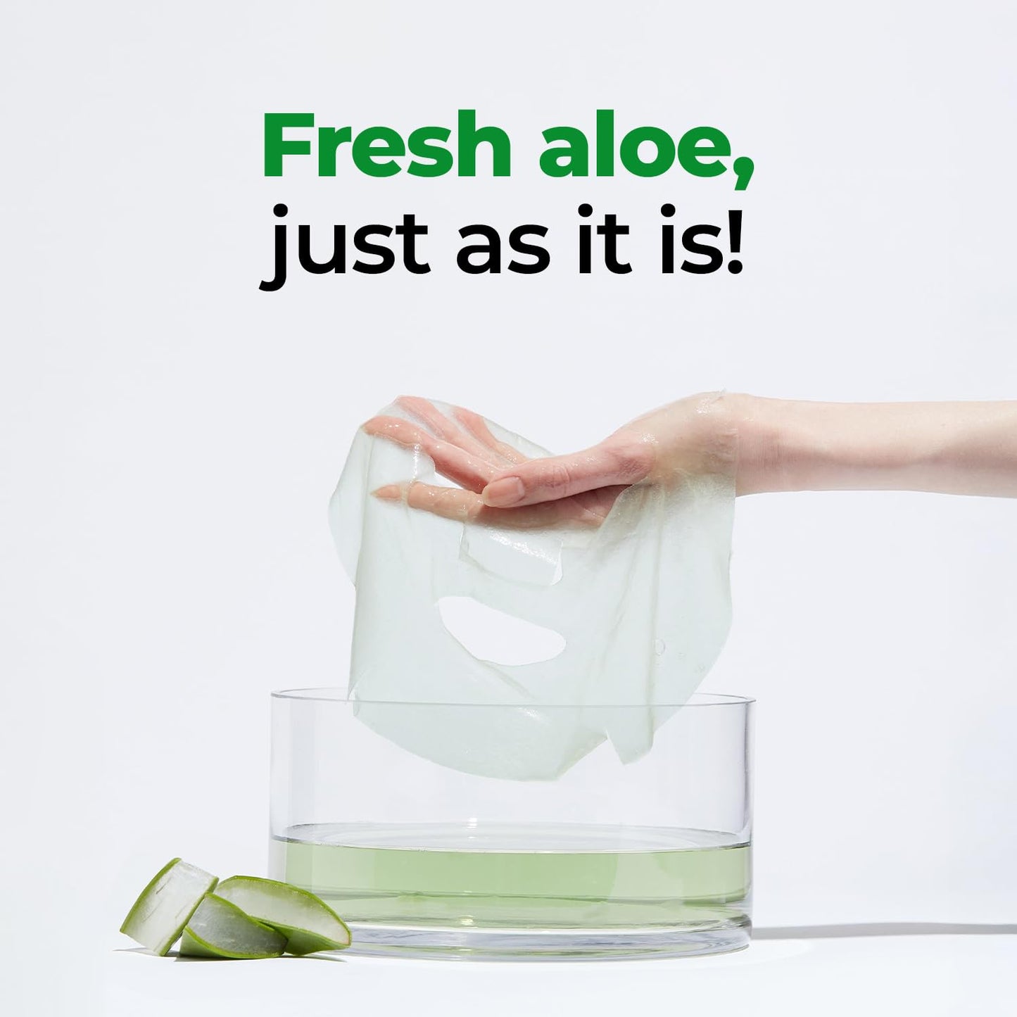 CURE Real Aloe Phyto Green Ampoule Mask 10pcs