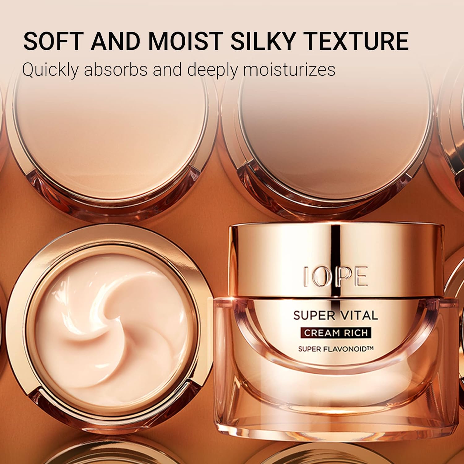 Best Korean Skincare for Anti aging over 40s 50s+ Plant extract Super Vital Cream Rich 50ml for Face and Neck